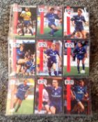 Football Chelsea collection 9 signed FA trading cards from names such as Dennis Wise, Dave