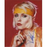 Debbie Harry signed 10x8 colour photo. Good Condition. All autographs are genuine hand signed and