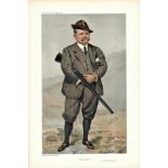 Driven Grouse. Subject Rimington-Wilson. 28/9/1905. These prints were issued by the Vanity Fair