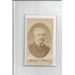 Ferdinand de lesseps signed small photo. 19 November 1805 - 7 December 1894) was a French diplomat