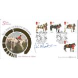 Equestrian John Whitaker signed All the Queen Horses Benham FDC PM 8th July 97 Badminton Gloucester.