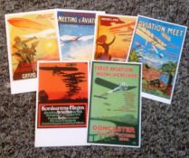 Dalkeith post card collection Classic poster series set of six no 4 Early Aviation Meetings no P19