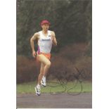 Steve Ovett signed 6x4 colour photo. Good Condition. All autographs are genuine hand signed and come