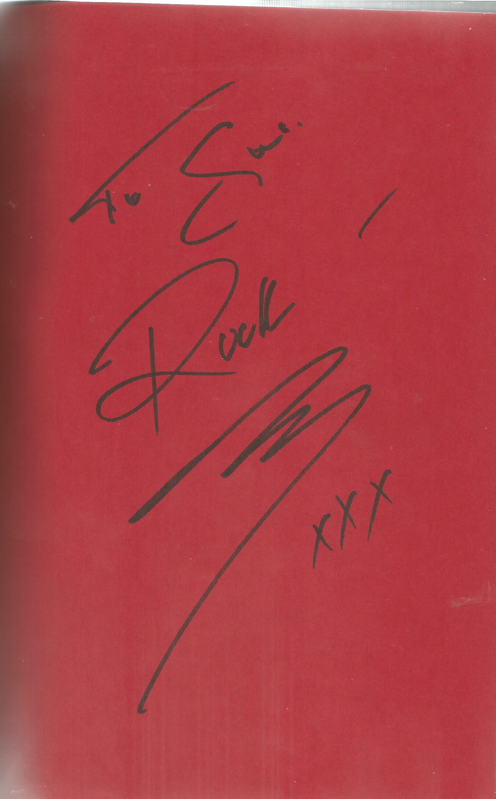 The Rock Dwayne Johnson signed hardback book titled The Rock Says signature on the inside title - Image 2 of 2