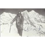 Chris Bonington signed 6x4 black and white photo. Good Condition. All autographs are genuine hand