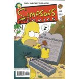 Simpsons Comic 10 Commandments #62 signed on the cover by creator Matt Groening. Good Condition. All