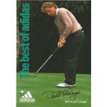 Bernhard Langer signed 6x4 colour photo. Good Condition. All autographs are genuine hand signed