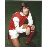 Peter Storey signed 10x8 colour photo pictured in Arsenal kit. Good Condition. All autographs are