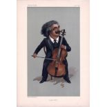 A Great Cellist. Subject Hollman. 2/12/1897. These prints were issued by the Vanity Fair magazine