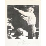 Igor Stravinsky signed 12x8 black and white photo. 1882 - 6 April 1971) was a Russian composer,