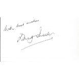 Doug Insole signed 6x4 white index card. Good Condition. All autographs are genuine hand signed