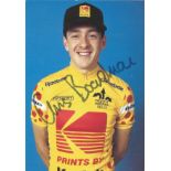 Chris Boardman signed 6x4 colour photo. Good Condition. All autographs are genuine hand signed and