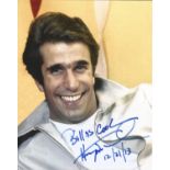 Henry Winkler signed 10x8 colour photo. American actor, comedian, director, producer and author.