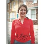 Nicola Thorp Actress Signed Coronation Street 8x10 Photo . Good Condition. All autographs are