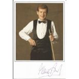 Steve Davis signed 6x4 colour photo. Good Condition. All autographs are genuine hand signed and come