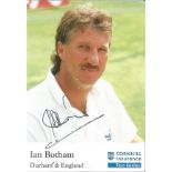 Ian Botham signed 6x4 colour photo. Good Condition. All autographs are genuine hand signed and