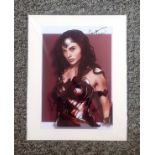 Wonder Woman signed 16x12 mounted animation signed by creator Stan Lee, Patty Jenkins and one other.