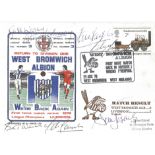 West Brom v Liverpool 1976 commemorative FDC signed by Liverpool Legends Steve Heighway, Keven