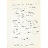 James Lawrence Isherwood ALS. Good Condition. All autographs are genuine hand signed and come with a