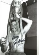 Bruce Grobbelaar Liverpool Signed 12 x 8 inch football photo. Supplied from stock of www.