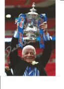 Dave Whelan Wigan Signed 10 x 8 inch football photo. Supplied from stock of www.sportsignings.co.