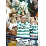 Celtic John Hartson Signed 12 x 8 inch football photo. Supplied from stock of www.sportsignings.co.