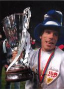 Chelsea Gianfranco Zola Signed 16 x 12 inch football photo. Supplied from stock of www.