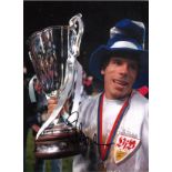 Chelsea Gianfranco Zola Signed 16 x 12 inch football photo. Supplied from stock of www.