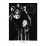 Manchester City Tony Book Signed 16 x 12 inch football photo. Supplied from stock of www.