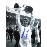 Leeds United Allan Clarke Signed 16 x 12 inch football photo. Supplied from stock of www.