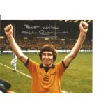 John Richards Wolves Signed 12x 8 inch football photo. Supplied from stock of www.sportsignings.co.