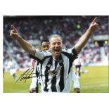 Alan Shearer Newcastle Signed 16 x 12 inch football photo. Supplied from stock of www.