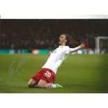 Manolo Gabbiadini Southampton Signed 12 x 8 inch football photo. Supplied from stock of www.