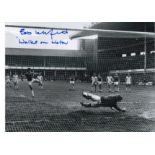 Bob Latchford Everton Signed 16 x 12 inch football photo. Supplied from stock of www.sportsignings.