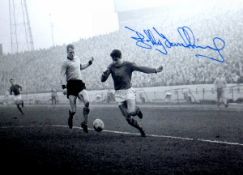 Bobby Tambling Chelsea Signed 12 x 8 inch football photo. Supplied from stock of www.sportsignings.