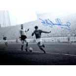 Bobby Tambling Chelsea Signed 12 x 8 inch football photo. Supplied from stock of www.sportsignings.