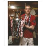 Darren Fletcher Man United Signed 10 x 8 inch football photo. Supplied from stock of www.