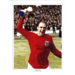 1966 Ray Wilson England Signed 16X12 inch football colour photo. Supplied from stock of www.
