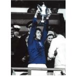 John Greig Rangers Signed 16 x 12 inch football photo. Supplied from stock of www.sportsignings.co.