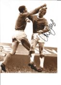 Alex Young Everton Signed 10 x 8 inch football photo. Supplied from stock of www.sportsignings.co.uk