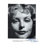 Arlene Dahl Signed photo page from annual black and white 11 x 8 inch. From The Black Book/Reign