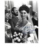Francesca Annis Signed photo black and white 10 x 8 inch. Dedicated To Gerald. Inscribed Very best