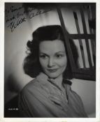 Elizabeth Allan Signed photo black and white 10 x 8 inch. Dedicated To Gerald. Inscribed With best