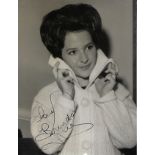 Brenda Lee Signed photo black and white 8.5 x 6.5 inch. Inscribed Love. Condition report out of