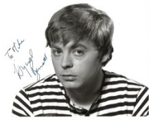 Hywel Bennett Signed photo black and white 10 x 8 inch. Dedicated To Mike. Condition report out of