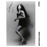 Buffy Sainte-Marie Signed promo photo black and white 10 x 8 inch. From MCA Records promo. Dedicated