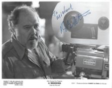 Robert Altman Signed promo photo black and white 10 x 8 inch. From A Wedding. Dedicated To