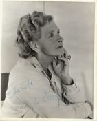 Gladys Cooper Signed photo black and white 10 x 8 inch. Dedicated Sharon. Condition report out of