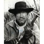 Richard Boone Signed photo black and white 10 x 8 inch. From Rio Conchos. Condition report out of