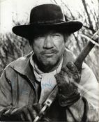 Richard Boone Signed photo black and white 10 x 8 inch. From Rio Conchos. Condition report out of